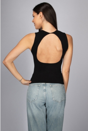 Sleeveless Top with Open Back Cuba